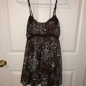 Cheetah print dress